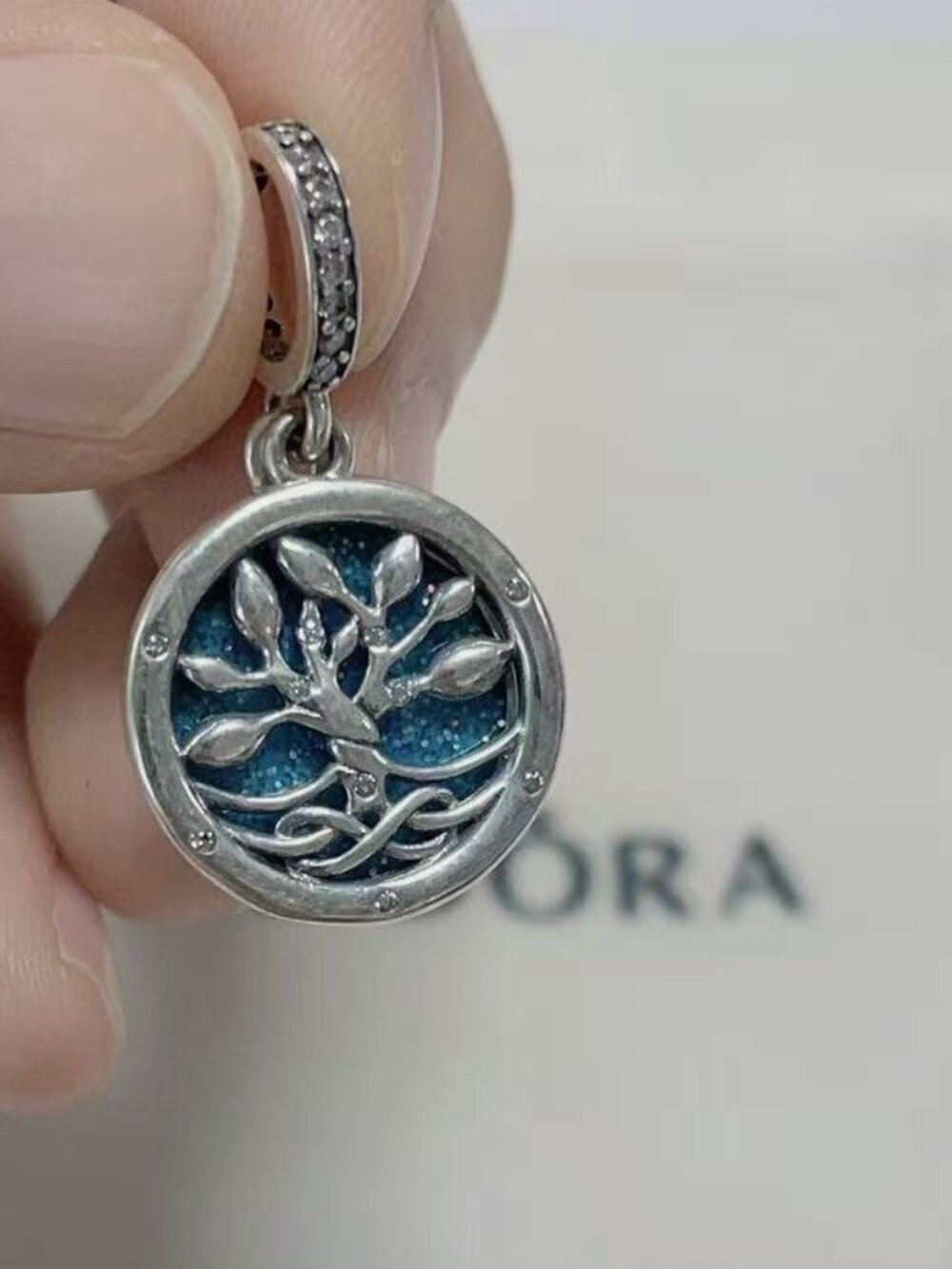 Pandora Infinity Life Tree Double Dangle Charm